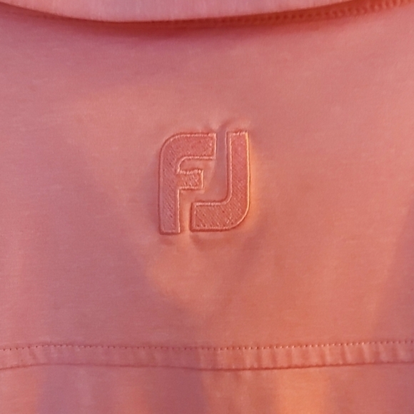 Foot Joy Polo Golf Shirt, Coral, Size Large - Picture 3 of 8
